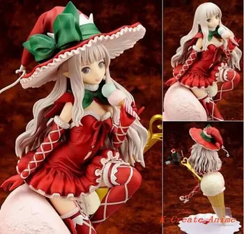 5pcs anime Merry Christmas version Shining Heart Melty on ice cream pvc figure model tall 20cm via DHL/EMS.
