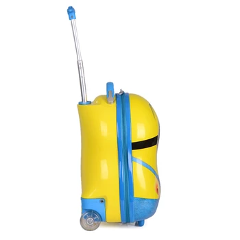Children Gift Small Yellow People Despicable Me 2 Printing Children Trolley Bags Primary Shell Cute Cartoon Package All School