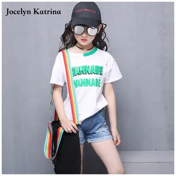 Jocelyn Katrina 2017 baby summer set 2pcs T shirt+ pants baby sweatshirt casual kids girls clothes