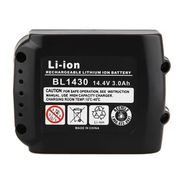 1 pc 14.4V 3000mAh Lithium-ion Battery For MAKITA BL1430 BL1415 BL1440 194066-1 194065-3 Electric Power Tool 14.4V 3.0A VHK09T5