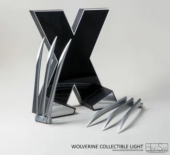 Wolverine X-men Led Night Wall Lamp Novelty Collectible Desk Led Home Decoration For Cosplay Christmas Gift