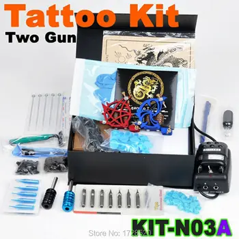 Selling Complete Tattoo Kit Set Equipment Machine Power Supply gun Color Inks Wholesale