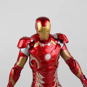 Marvel The Avengers 2 Iron Man MK 43 PVC Action Figure Collectible Model Toy Dolls with Light 23cm KT1296